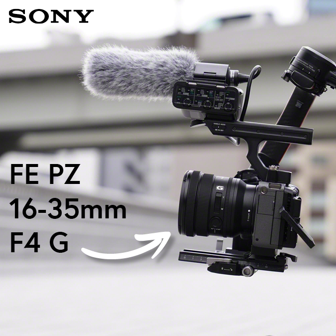 Sony stellt das neue SELP1635G Vollformat-Objektiv vor.