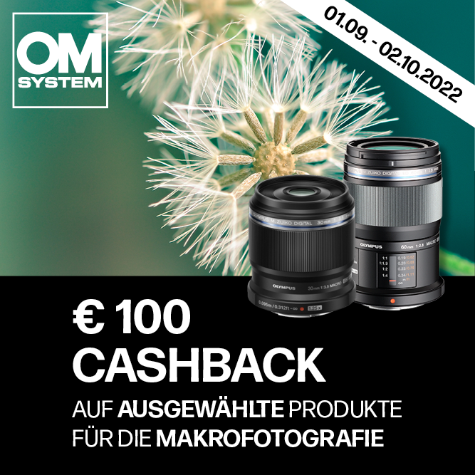 € 100,- Cashback sichern | Aktionszeitraum: 01.09. - 02.10.2022